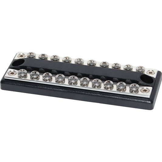 Blue Sea 2702 DualBus 100AMP Common BusBar 10 x 8 - 32 Screw Terminal - Marine Parts OnlyElectricalBlue Sea Systems