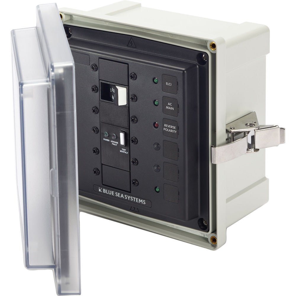 Blue Sea 3119 SMS Surface Mount System Panel Enclosure - 120/240V AC / 50A ELCI Main - 1 Blank Circuit Position - Marine Parts OnlyElectricalBlue Sea Systems