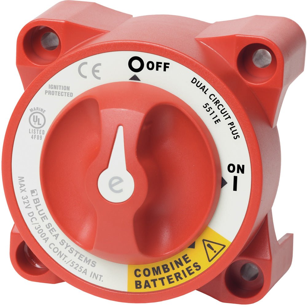 Blue Sea 5511E e - Series Dual Circuit Plus Battery Switch - Marine Parts OnlyElectricalBlue Sea Systems