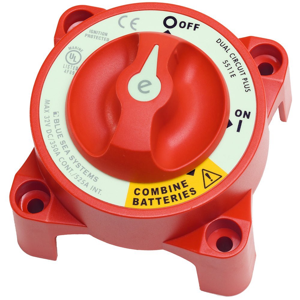 Blue Sea 5511E e - Series Dual Circuit Plus Battery Switch - Marine Parts OnlyElectricalBlue Sea Systems