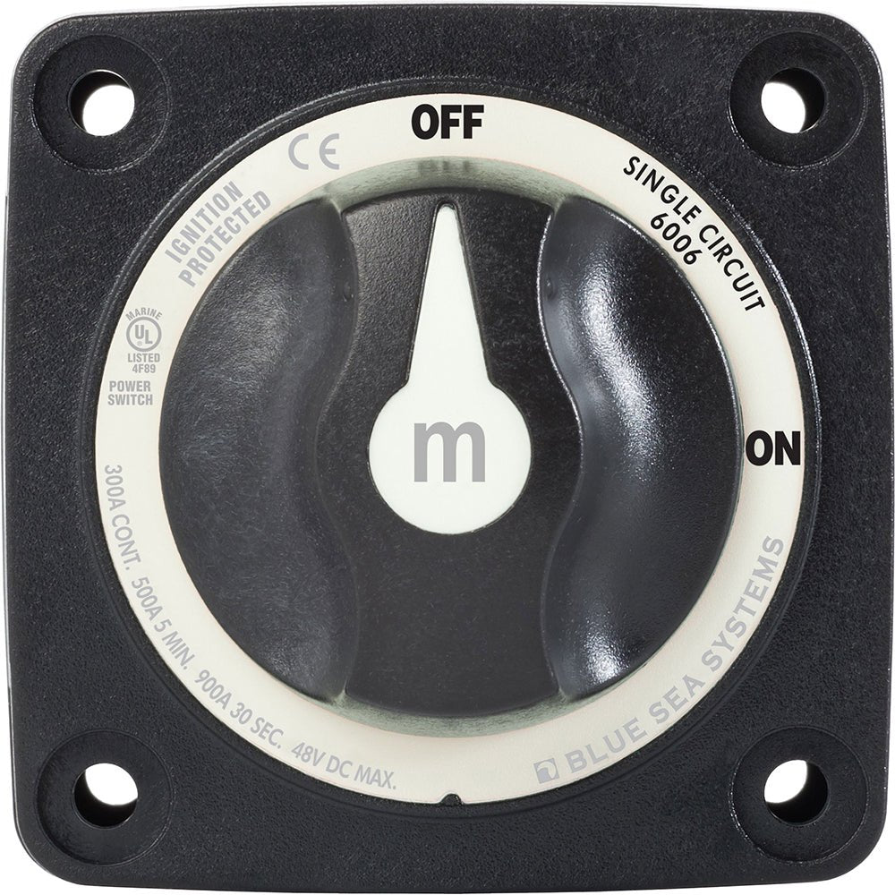 Blue Sea 6007200 Battery Switch Mini - 4 Position - Black - Marine Parts OnlyElectricalBlue Sea Systems