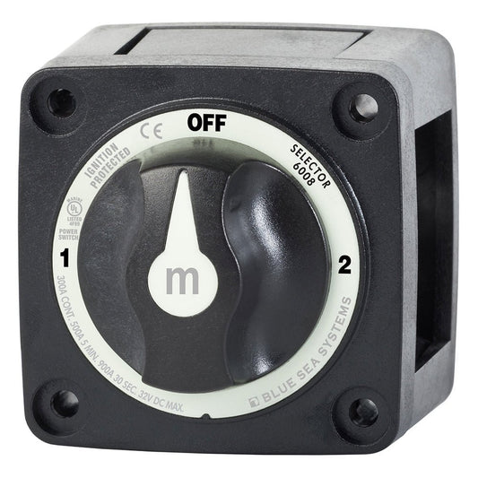 Blue Sea 6008200 m - Series Selector 3 Position Battery Switch - Black - Marine Parts OnlyElectricalBlue Sea Systems