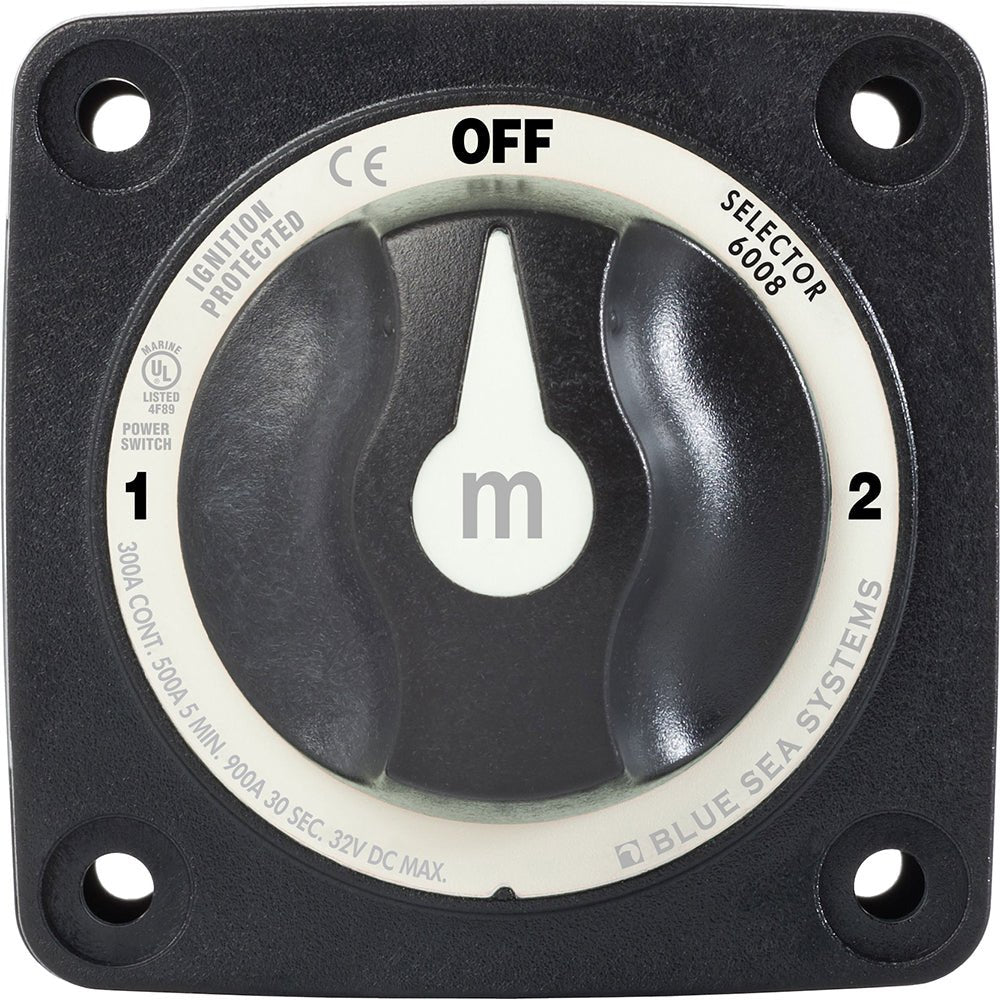 Blue Sea 6008200 m - Series Selector 3 Position Battery Switch - Black - Marine Parts OnlyElectricalBlue Sea Systems