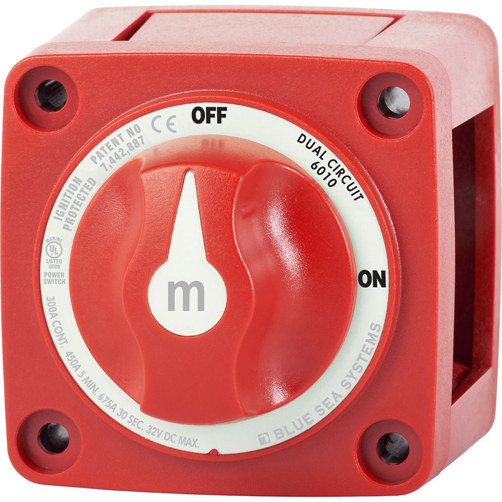 Blue Sea 6010 m - Series (Mini) Battery Switch Dual Circuit - Marine Parts OnlyElectricalBlue Sea Systems