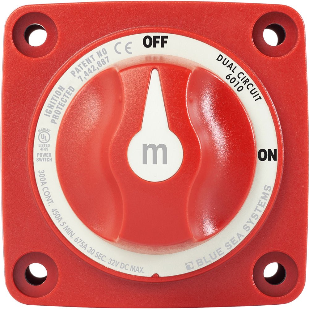 Blue Sea 6010 m - Series (Mini) Battery Switch Dual Circuit - Marine Parts OnlyElectricalBlue Sea Systems