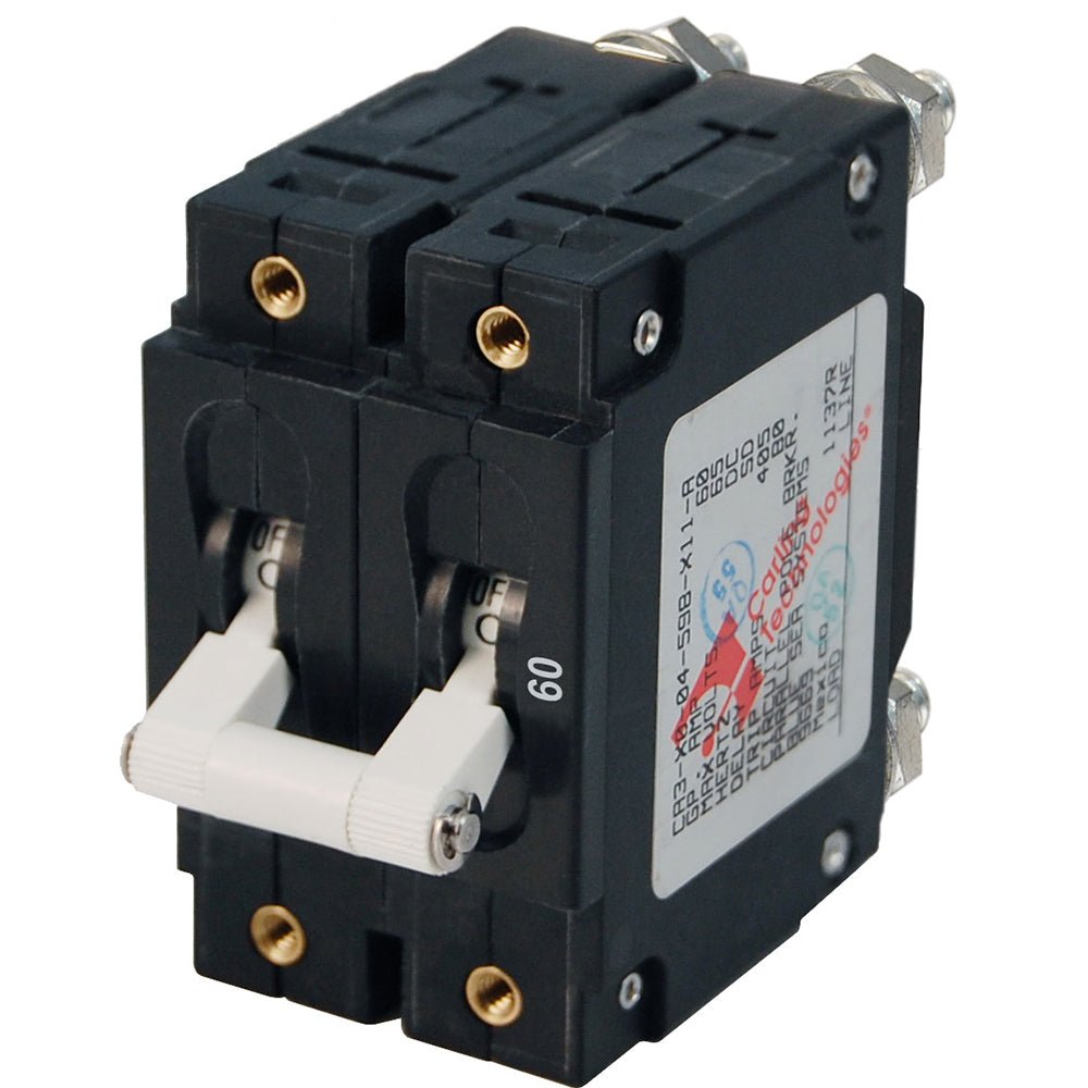 Blue Sea 7254 C - Series Double Pole Circuit Breaker - 60A - Marine Parts OnlyElectricalBlue Sea Systems