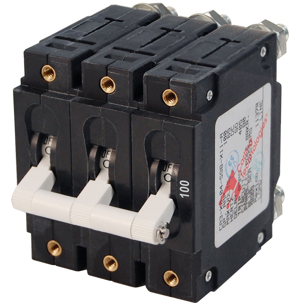 Blue Sea 7290 C - Series Triple Pole Circuit Breaker - 100A - Marine Parts OnlyElectricalBlue Sea Systems