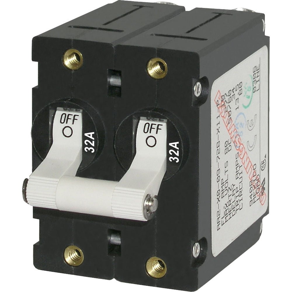 Blue Sea 7295 A - Series Double Pole Toggle - 32A - White - Marine Parts OnlyElectricalBlue Sea Systems