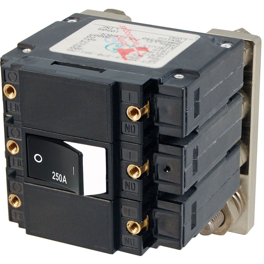 Blue Sea 7477 C - Series Flat Circuit Breaker, Single and Double Pole - 250 Amp - Marine Parts OnlyElectricalBlue Sea Systems