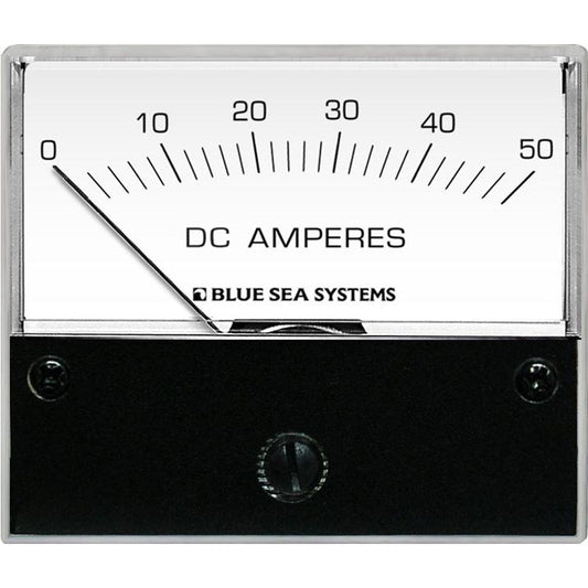 Blue Sea 8022 DC Analog Ammeter - 2 - 3/4 Face, 0 - 50 AMP DC - Marine Parts OnlyElectricalBlue Sea Systems