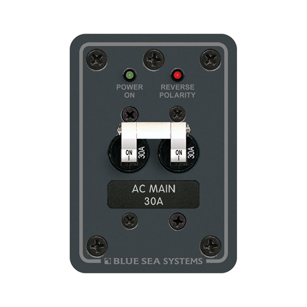 Blue Sea 8077 AC Main Only Toggle Circuit Breaker Panel - Marine Parts OnlyElectricalBlue Sea Systems