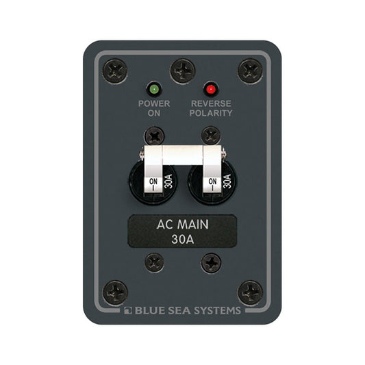 Blue Sea 8077 AC Main Only Toggle Circuit Breaker Panel - Marine Parts OnlyElectricalBlue Sea Systems