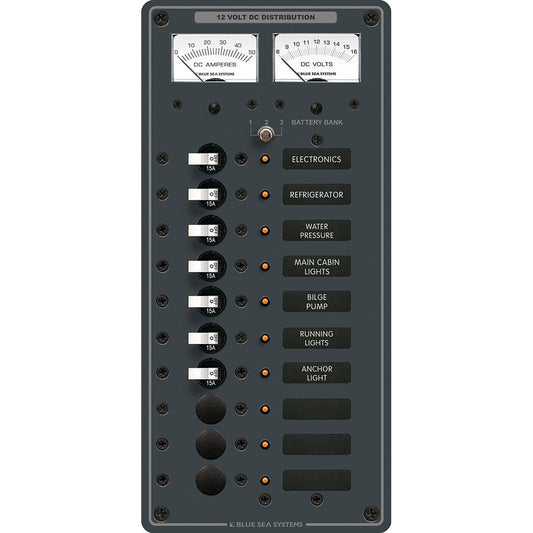 Blue Sea 8082 DC 10 Position Toggle Branch Circuit Breaker Panel - Marine Parts OnlyElectricalBlue Sea Systems
