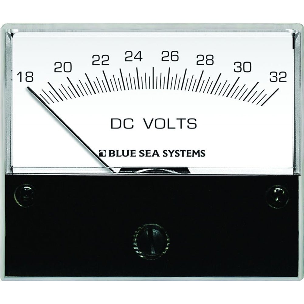 Blue Sea 8240 DC Analog Voltmeter - 2 - 3/4" Face, 18 - 32 Volts DC - Marine Parts OnlyElectricalBlue Sea Systems