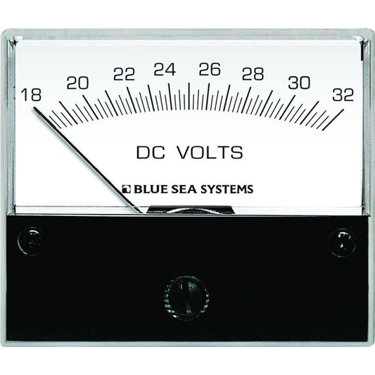 Blue Sea 8240 DC Analog Voltmeter - 2 - 3/4" Face, 18 - 32 Volts DC - Marine Parts OnlyElectricalBlue Sea Systems
