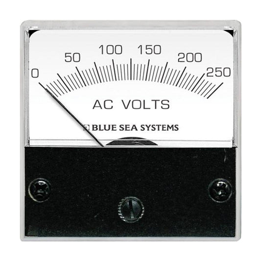 Blue Sea 8245 AC Analog Micro Voltmeter - 2" Face, 0 - 250 Volts AC - Marine Parts OnlyElectricalBlue Sea Systems