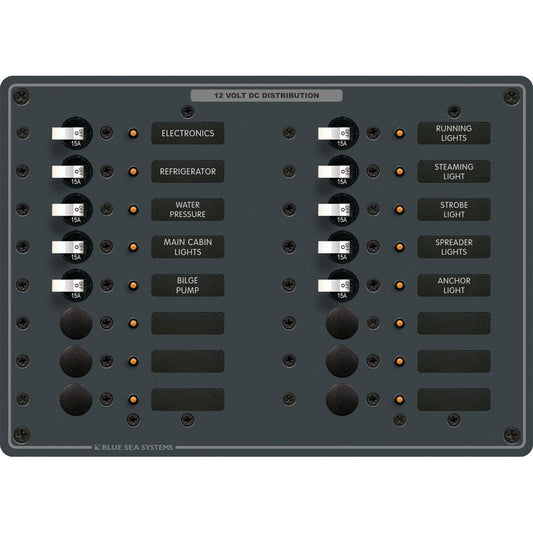 Blue Sea 8377 Panel DC 16 Position - Marine Parts OnlyElectricalBlue Sea Systems