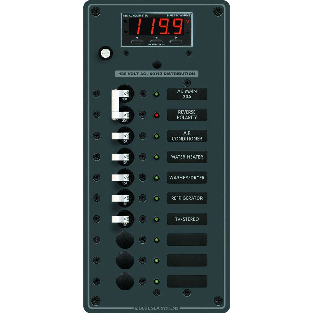 Blue Sea 8406 AC Main + 8 Positions - Marine Parts OnlyElectricalBlue Sea Systems