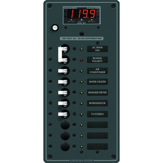 Blue Sea 8406 AC Main + 8 Positions - Marine Parts OnlyElectricalBlue Sea Systems
