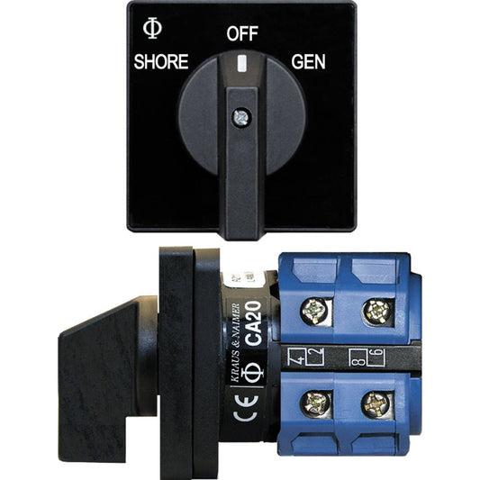 Blue Sea 9009 Switch, AC 120VAC 32A OFF +2 Position - Marine Parts OnlyElectricalBlue Sea Systems
