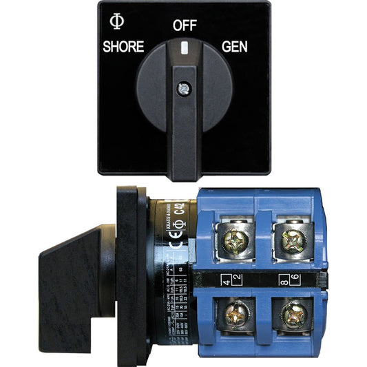 Blue Sea 9011 Switch, AV 120VAC 65A OFF +2 Positions - Marine Parts OnlyElectricalBlue Sea Systems