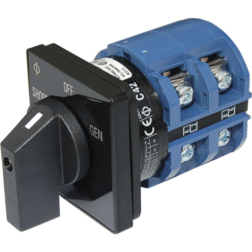 Blue Sea 9011 Switch, AV 120VAC 65A OFF +2 Positions - Marine Parts OnlyElectricalBlue Sea Systems