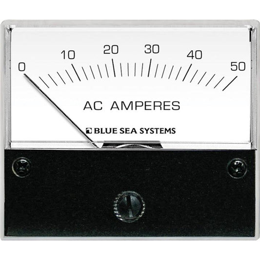Blue Sea 9630 AC Analog Ammeter 0 - 50 Amperes AC - Marine Parts OnlyElectricalBlue Sea Systems