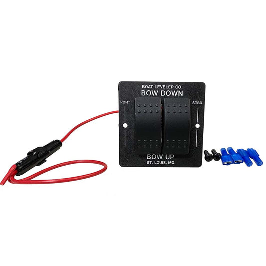 Boat Leveler Waterproof Trim Tab Switch - Black/Black Buttons - Marine Parts OnlyBoat OutfittingBoat Leveler Co.