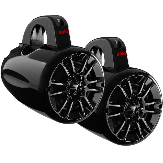 Boss Audio 4" MRWT40 Waketower Speakers - Black - 400W - Marine Parts OnlyEntertainmentBoss Audio