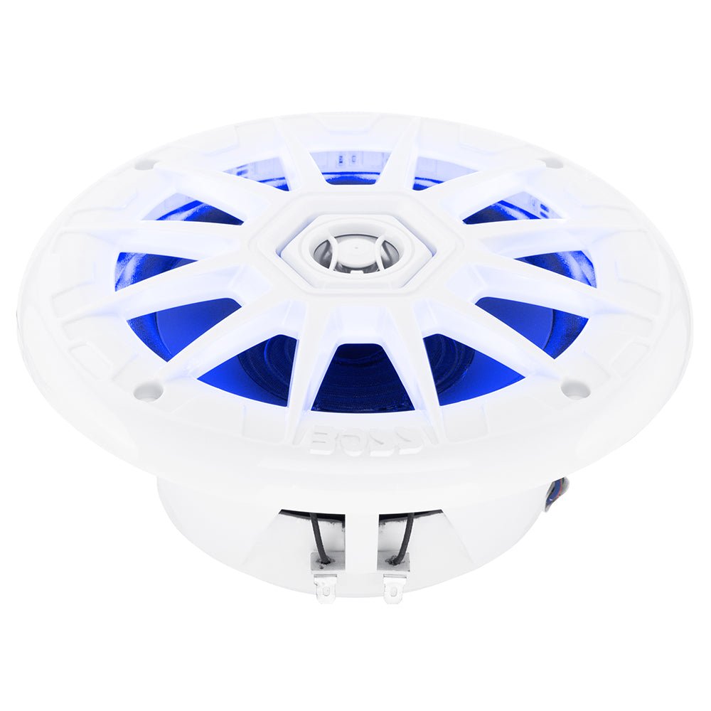 Boss Audio 6.5" MRGB65 Speakers w/RGB Lighting - White - 200W - Marine Parts OnlyEntertainmentBoss Audio