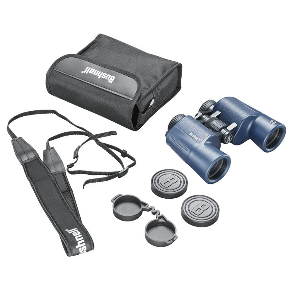 Bushnell 12x42mm H2O Binocular - Dark Blue Porro WP/FP Twist Up Eyecups - Marine Parts OnlyOutdoorBushnell
