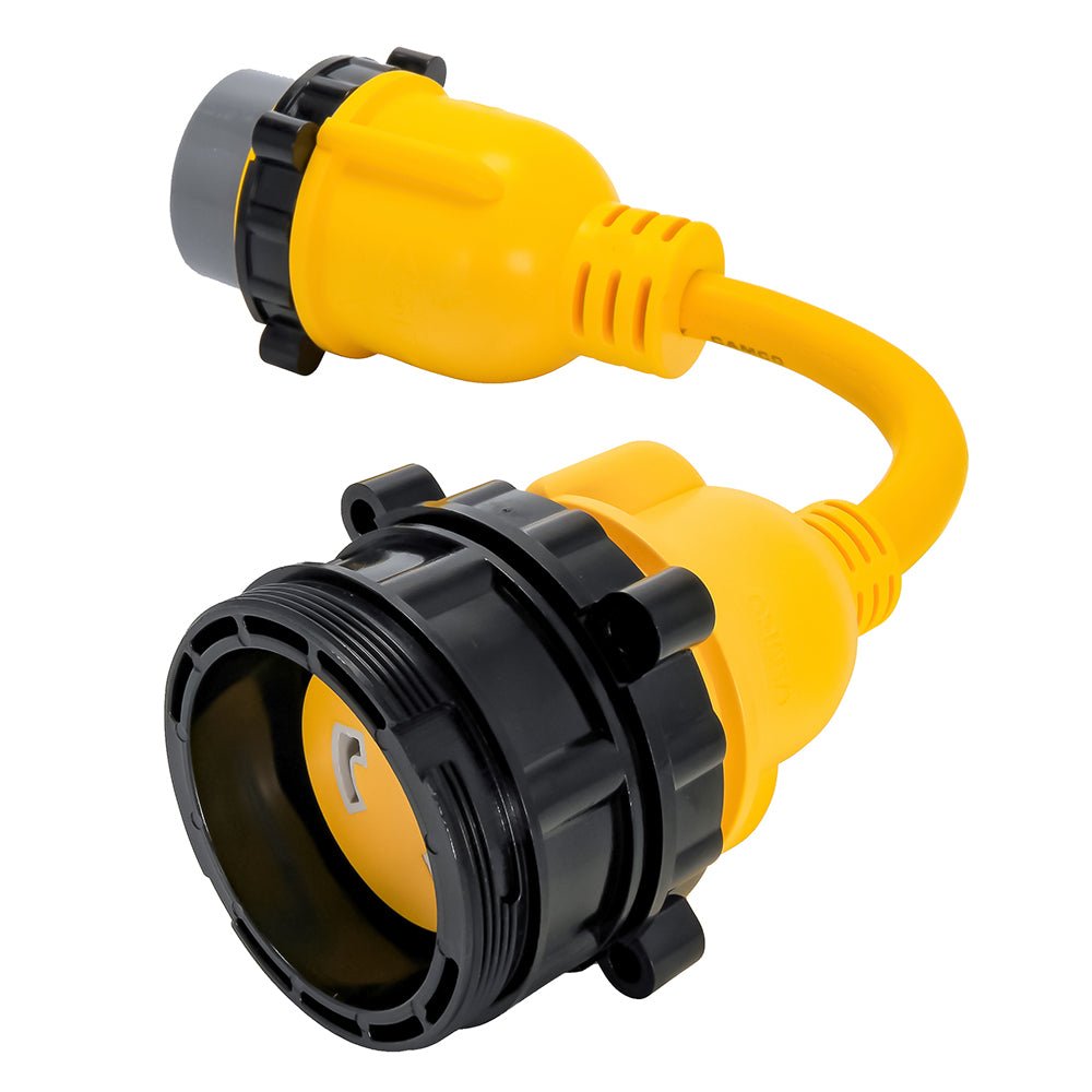 Camco 50AM/30AF Power Grip Marine 12" Locking Adapter - M - Lock/F - Locking Adapter - Marine Parts OnlyElectricalCamco