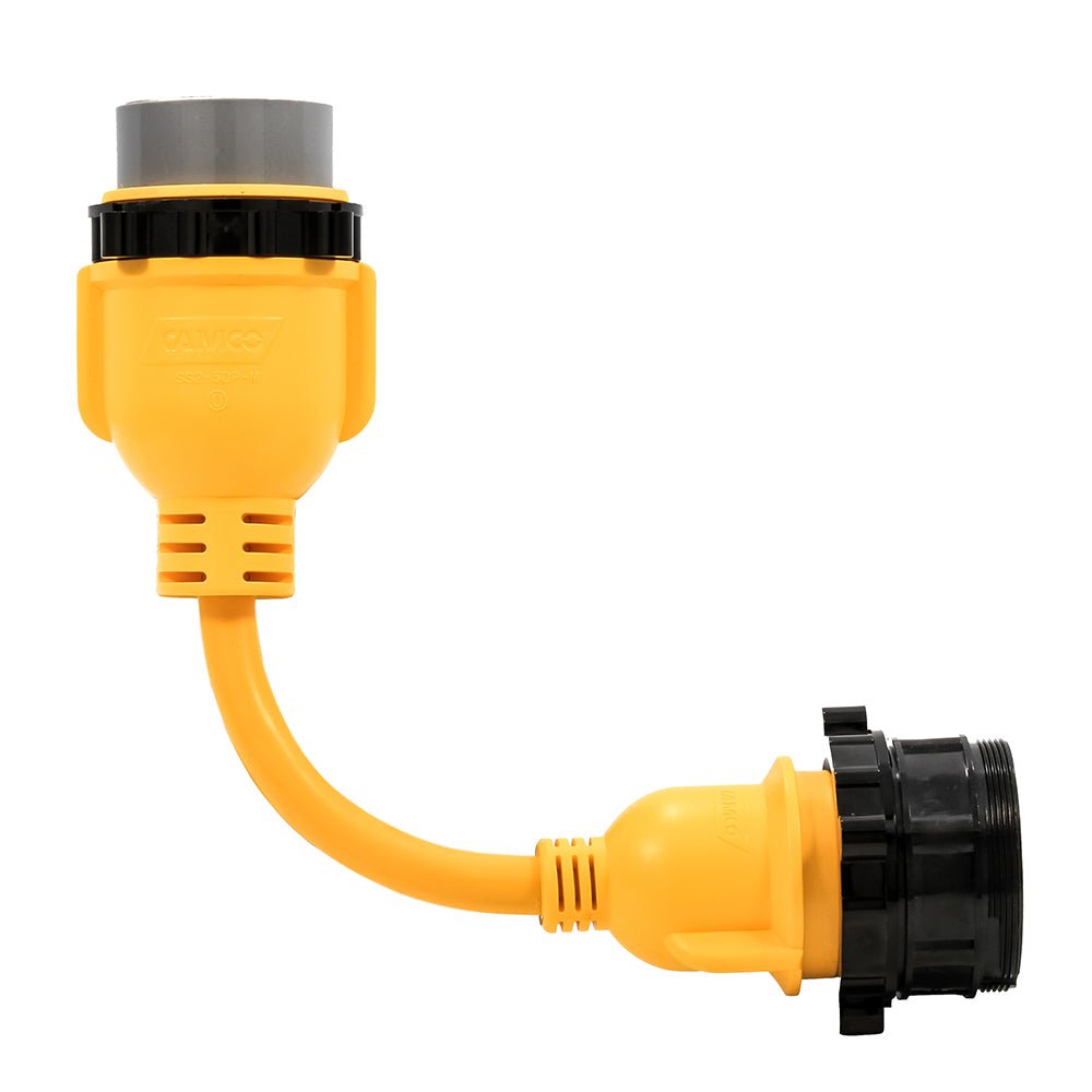 Camco 50AM/30AF Power Grip Marine 12" Locking Adapter - M - Lock/F - Locking Adapter - Marine Parts OnlyElectricalCamco
