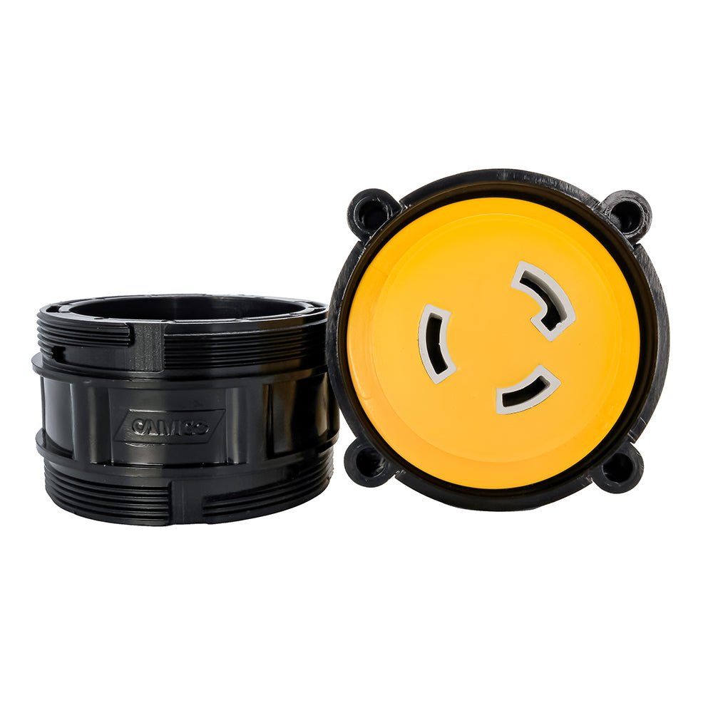 Camco 50AM/30AF Power Grip Marine 12" Locking Adapter - M - Lock/F - Locking Adapter - Marine Parts OnlyElectricalCamco