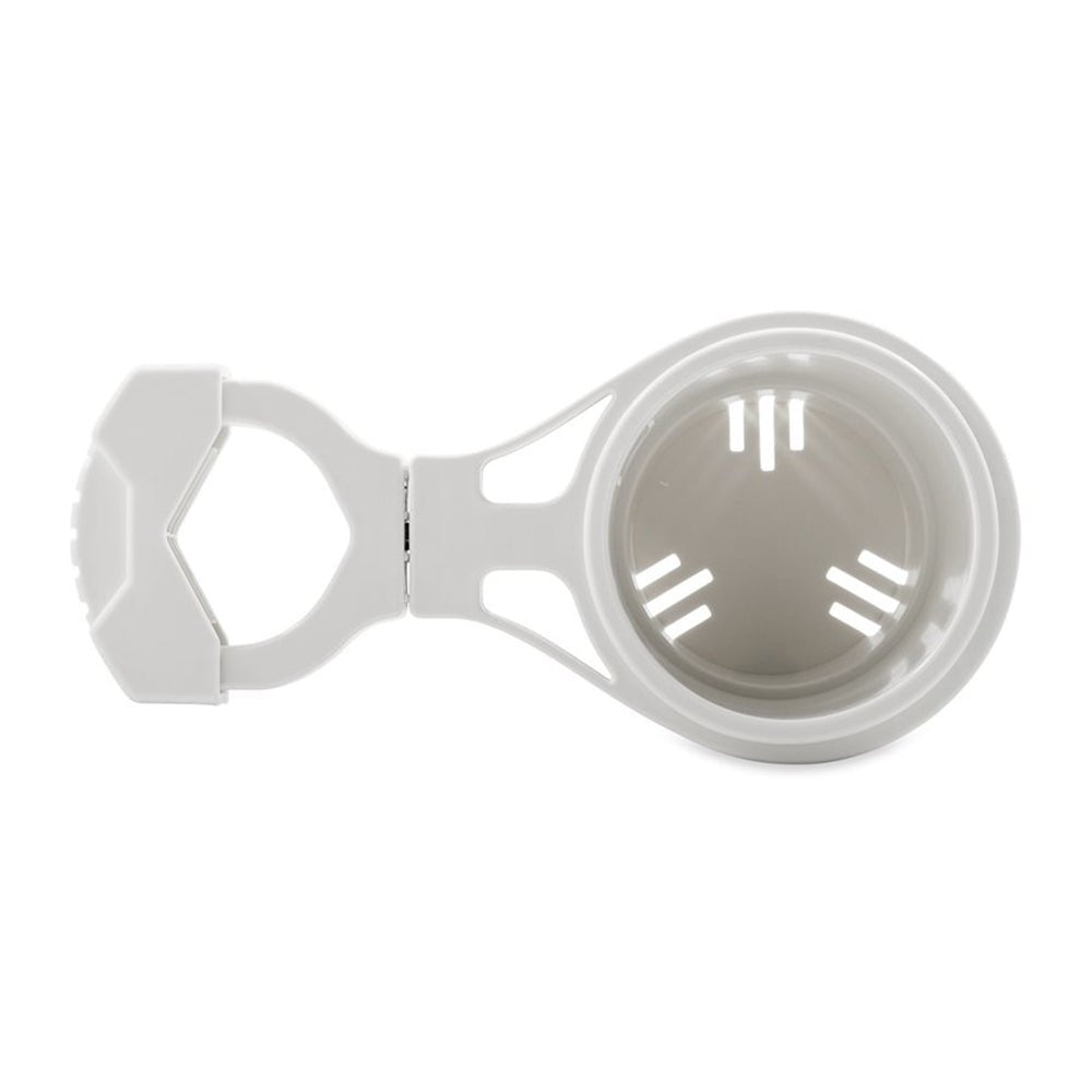 Camco Clamp - On Rail Mounted Cup Holder - Large for Up to 2" Rail - White - Marine Parts OnlyBoat OutfittingCamco