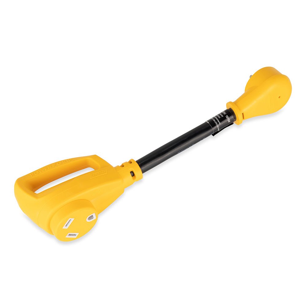 Camco Power Grip Dogbone 15 Amp Male / 30 Amp Female Adapter - 12" - Marine Parts OnlyAutomotive/RVCamco