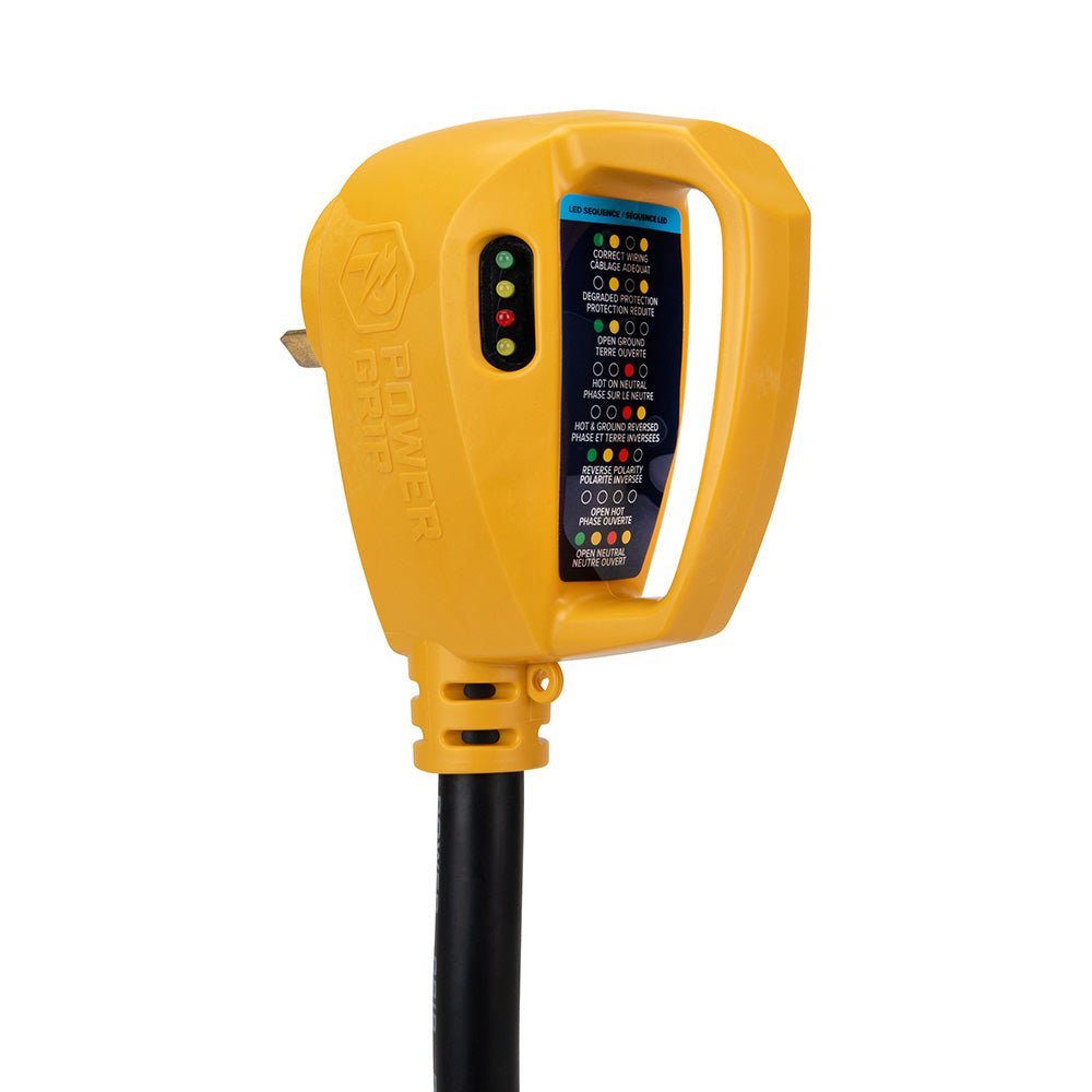 Camco Power Grip RV 18" 30Amp Circuit Analyzer Dogbone - Integrated Surge Protection - Marine Parts OnlyAutomotive/RVCamco