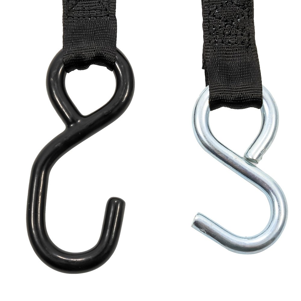 Camco Retractable Tie - Down Straps - 1" Width 6&39; Dual Hooks - Marine Parts OnlyAutomotive/RVCamco