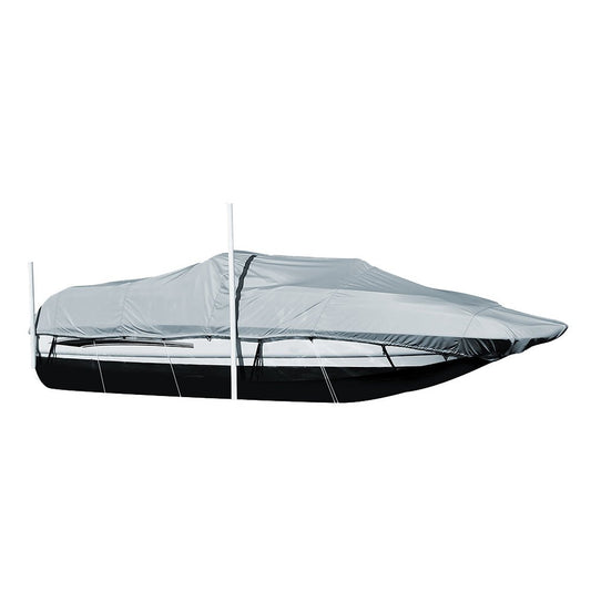 Carver Performance Poly - Guard Styled - to - Fit Boat Cover f/20.5&39; Sterndrive Deck Boats w/Walk - Thru Windshield - Grey - Marine Parts OnlyWinterizingCarver by Covercraft