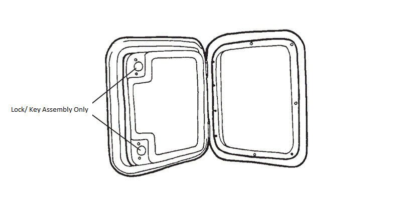 CASSETTE ACCESS DOOR - WHI - Marine Parts OnlyTHETFORD