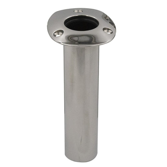 C.E. Smith 70 Series Standard Flush Mount Rod Holder - 0 Degree - Stainless Steel - Cast Bottom - Black Liner - Marine Parts OnlyHunting & FishingC.E. Smith