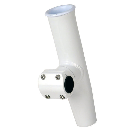 C.E. Smith Adjustable Mid Mount Rod Holder - 7/8" or 1" OD - White Powder Coat Aluminum w/Sleeve &amp; Hex Key - Marine Parts OnlyHunting & FishingC.E. Smith
