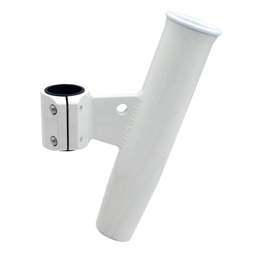 C.E. Smith Aluminum Vertical Clamp - On Rod Holder 1 - 2/3" OD White Powdercoat w/Sleeve - Marine Parts OnlyHunting & FishingC.E. Smith