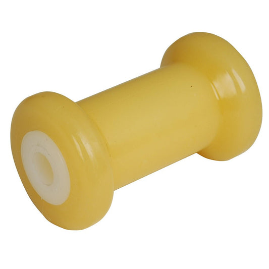 C.E. Smith Spool Roller 5" - 5/8" ID - Gold TPR w/Bushing White Solid - Marine Parts OnlyTraileringC.E. Smith
