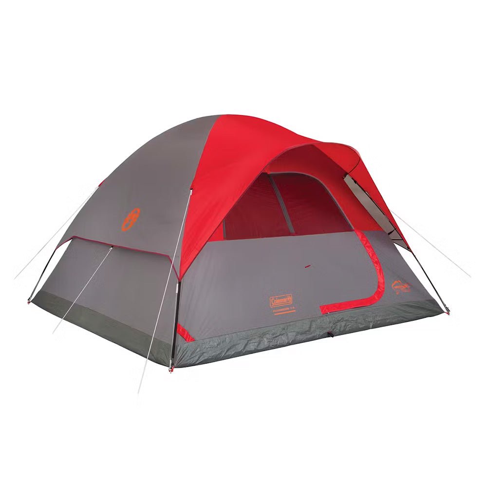 Coleman 6 - Person Flatwoods II&trade; Lightweight Dome Camping Tent - Red - Marine Parts OnlyOutdoorColeman