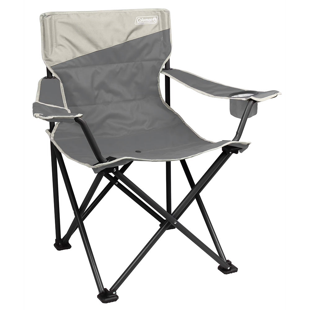 Coleman Big &amp; Tall Quad Camping Chair - Grey - Marine Parts OnlyOutdoorColeman