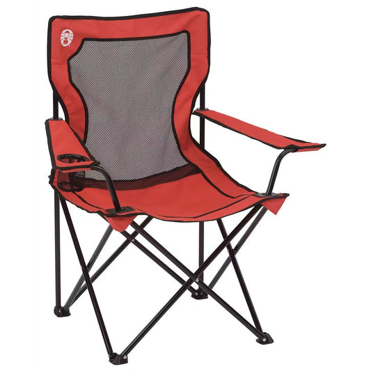 Coleman Broadband&trade; Mesh Quad Chair - Red - Marine Parts OnlyOutdoorColeman