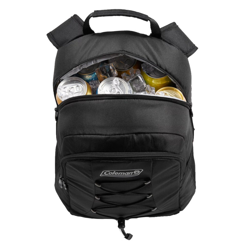 Coleman CHILLER&trade; 28 - Can Soft - Sided Backpack Cooler - Black - Marine Parts OnlyOutdoorColeman
