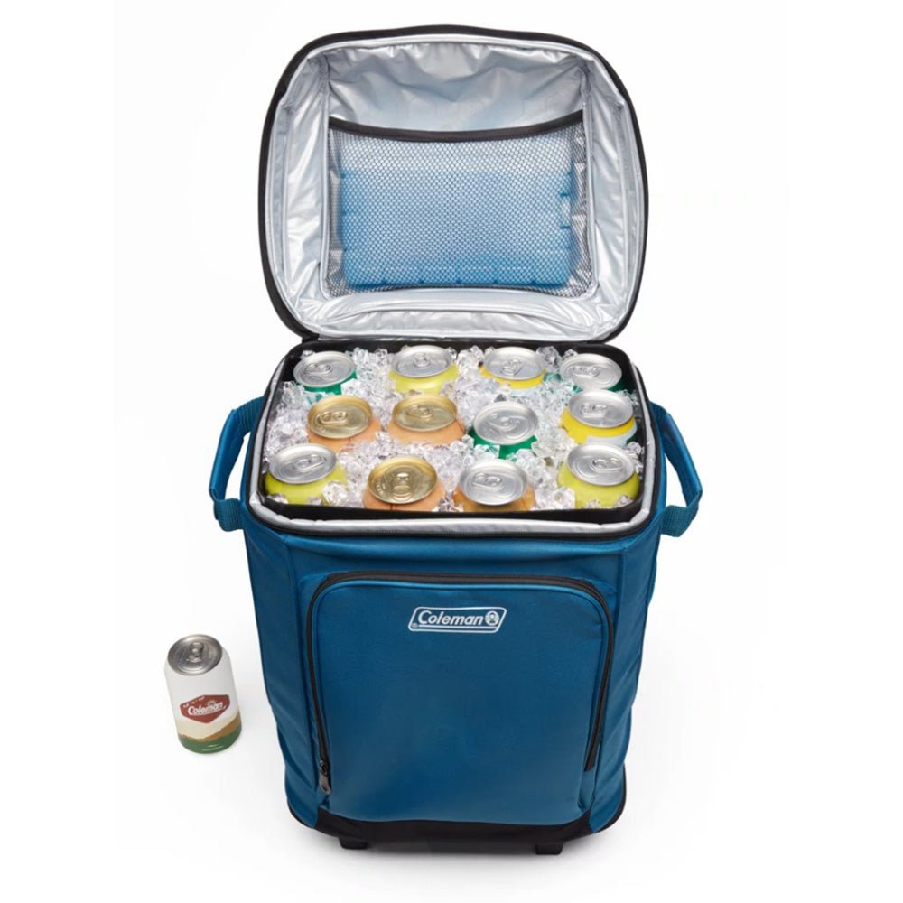 Coleman CHILLER&trade; 42 - Can Soft - Sided Portable Cooler w/Wheels - Deep Ocean - Marine Parts OnlyOutdoorColeman