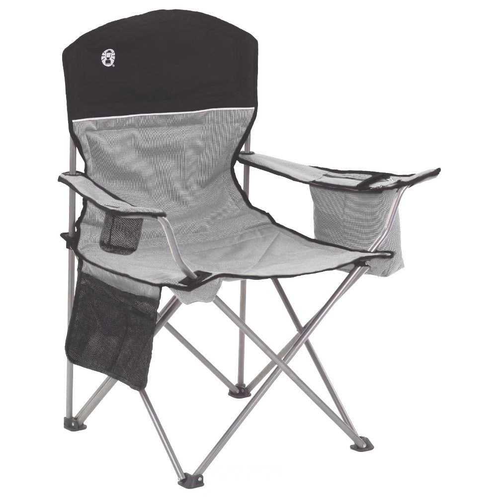 Coleman Cooler Quad Chair - Grey &amp; Black - Marine Parts OnlyOutdoorColeman